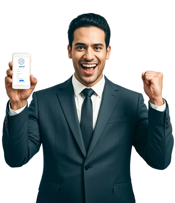 A business owner receiving FSSAI updates on his phone